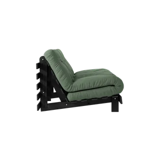 ROOTS BLACK NIGHT LACQUERED 140 X 200 W. ROOTS MATTRESS OLIVE GREEN by Karup Design – product photo 3 of 8