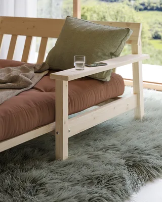 UNWIND CLEAR LACQUERED W. 5-LAYER MIXED MATTRESS LINEN de Karup Design – photo d’ambiance 6 sur 10