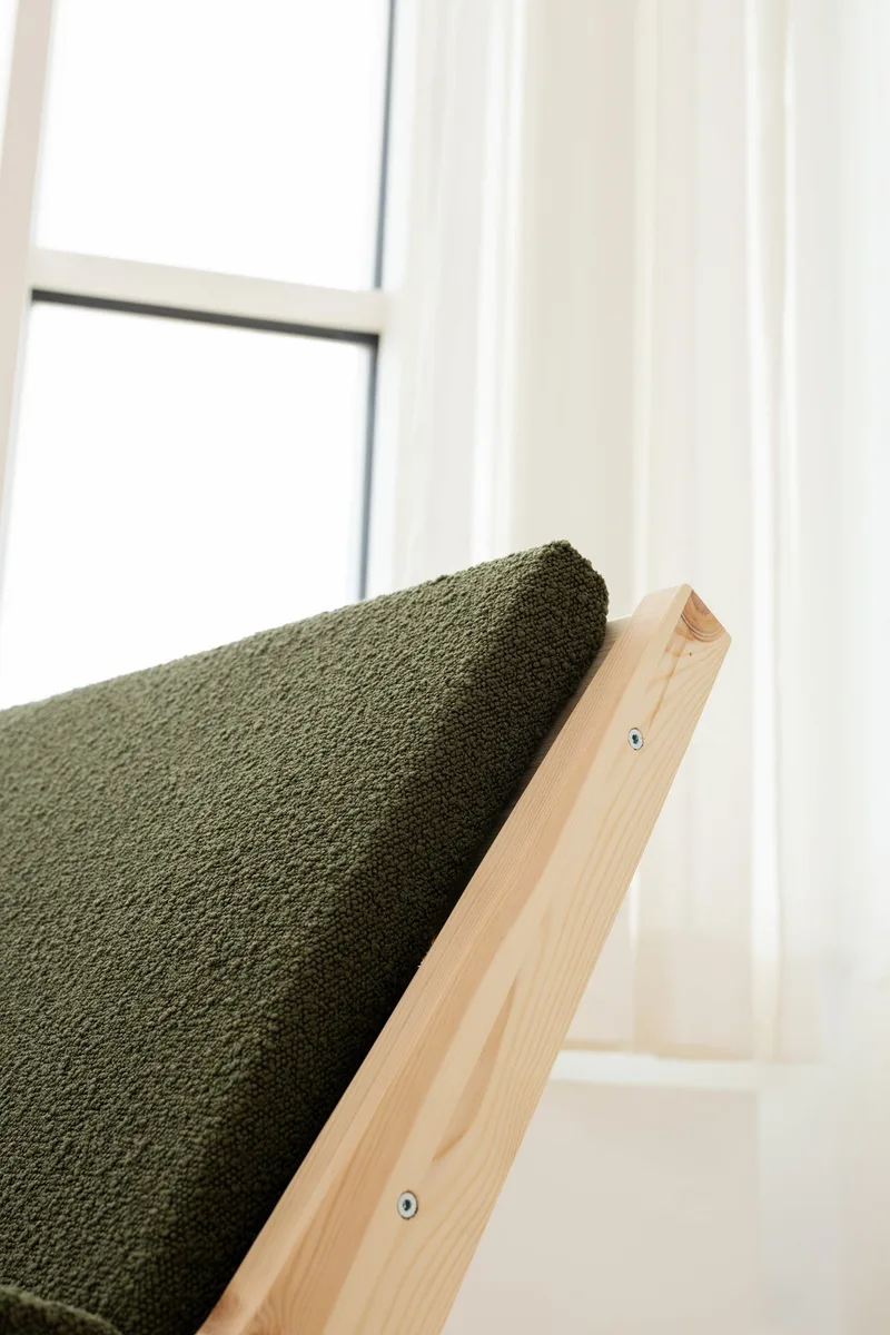 SWAY LOUNGE CHAIR RAW W. PEBBLE BEIGE MATTRESS by Karup Design – interior photo 7 of 13
