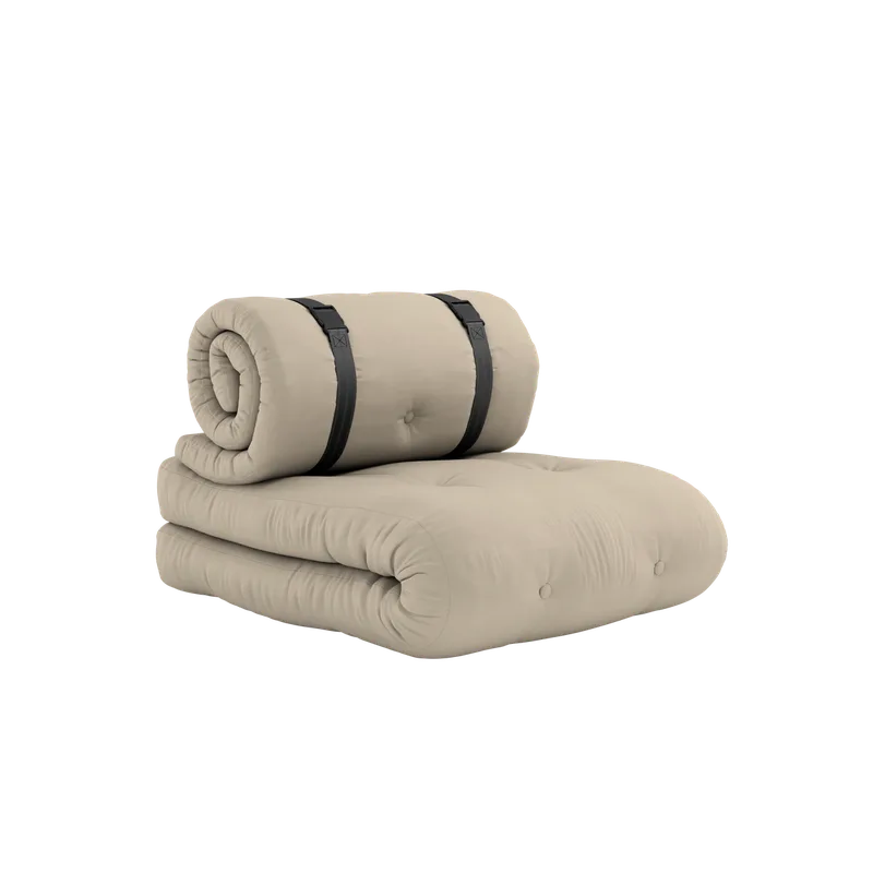 BUCKLE-UP CHAIR OUT™ BEIGE W. 2 BLACK NYLON BELTS van Karup Design – productfoto 13 van 13