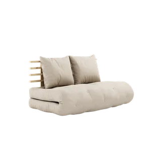 SHIN SANO CLEAR LACQUERED W. SHIN SANO MATTRESS SET BEIGE van Karup Design – productfoto 6 van 6