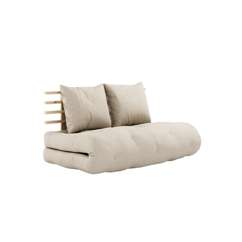 SHIN SANO CLEAR LACQUERED W. SHIN SANO MATTRESS SET BEIGE van Karup Design – productfoto 6 van 6