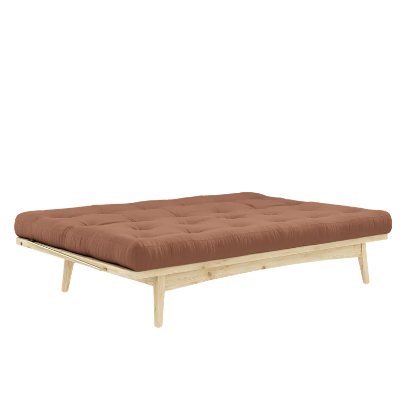 FOLK CLEAR LACQUERED W. 5-LAYER MIXED MATTRESS CLAY BROWN van Karup Design – productfoto 1 van 9