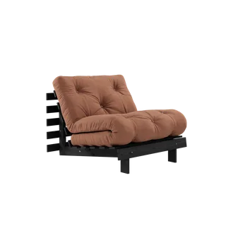 ROOTS BLACK NIGHT LACQUERED 90 X 200 W. ROOTS MATTRESS CLAY BROWN by Karup Design – product photo 5 of 5