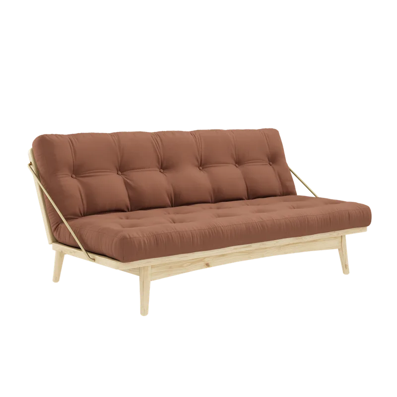 FOLK CLEAR LACQUERED W. 5-LAYER MIXED MATTRESS CLAY BROWN van Karup Design – productfoto 9 van 9