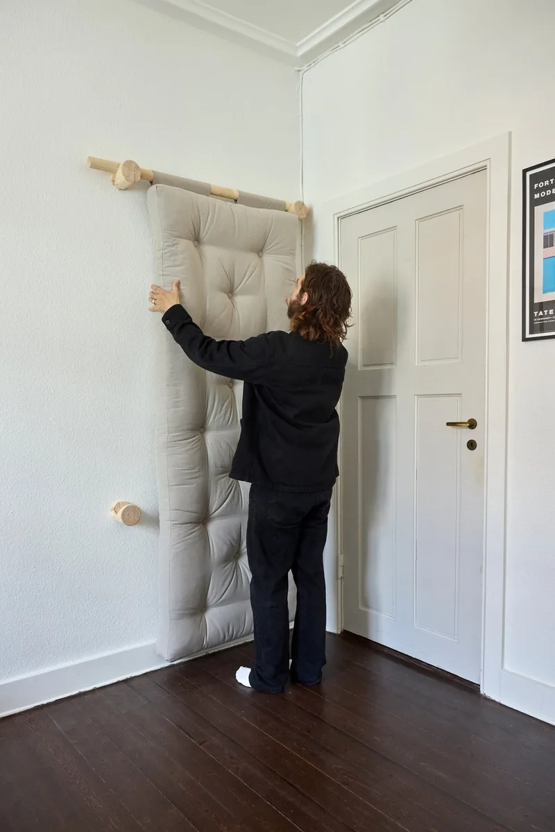HOOKED RAW 75 x 200 W. BRAVO MATTRESS FUDGE BROWN by Karup Design – interior photo 11 of 13