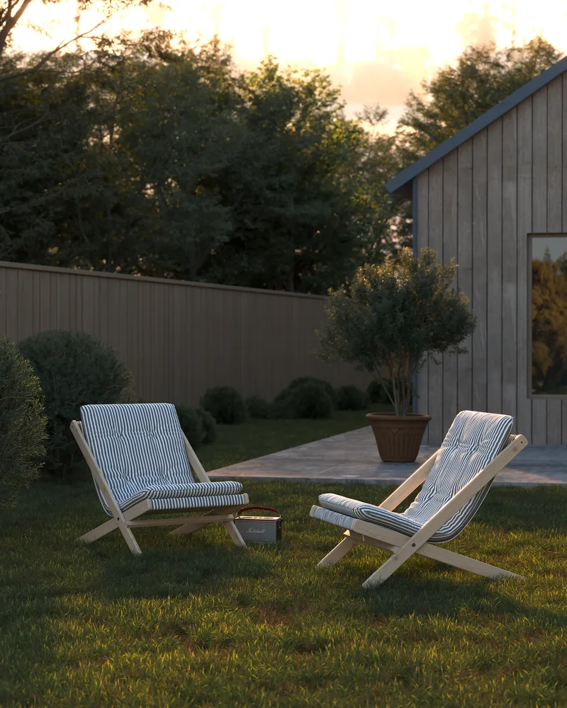 BOOGIE RAW BEECH W. BOOGIE MATTRESS BEACH BLUE van Karup Design – sfeerfoto 8 van 12