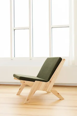 SWAY LOUNGE CHAIR RAW W. PEBBLE BEIGE MATTRESS by Karup Design – interior photo 6 of 13