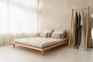 PEEK BED CLEAR LACQUERED 140 X 200 W. 2 BED LAMPS by Karup Design – interior photo 8 of 13