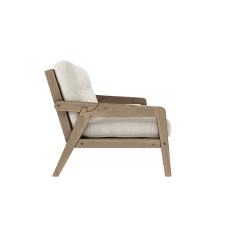 GRAB CAROB BROWN LACQUERED W. 5-LAYER MIXED MATTRESS IVORY by Karup Design – product photo 4 of 10