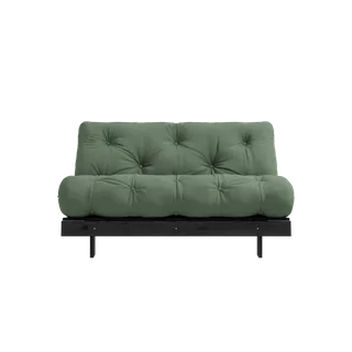 ROOTS BLACK NIGHT LACQUERED 140 X 200 W. ROOTS MATTRESS OLIVE GREEN by Karup Design – product photo 5 of 8