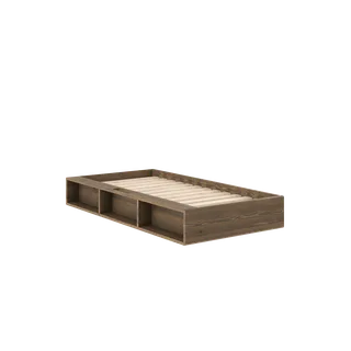 ZIGGY BED CAROB BROWN LACQUERED 90 X 200 van Karup Design – productfoto 7 van 7