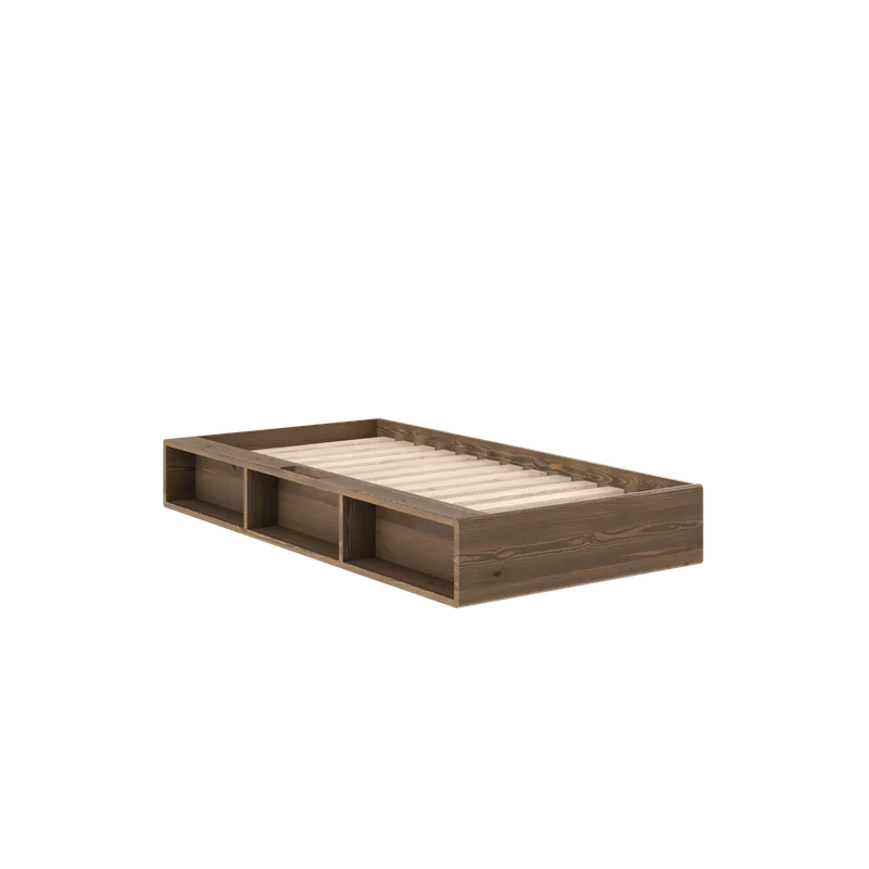ZIGGY BED CAROB BROWN LACQUERED 90 X 200 van Karup Design – productfoto 7 van 7