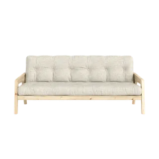 GRAB CLEAR LACQUERED W. 5-LAYER MIXED MATTRESS SOFT CHALK de Karup Design – photo du produit 9 sur 10