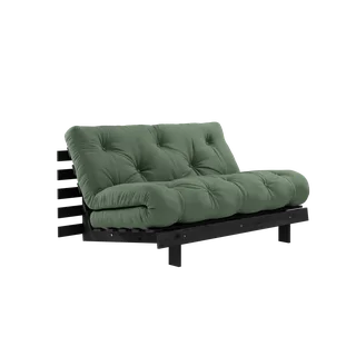 ROOTS BLACK NIGHT LACQUERED 140 X 200 W. ROOTS MATTRESS OLIVE GREEN by Karup Design – product photo 8 of 8