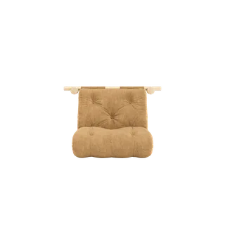 HOOKED RAW 75 x 200 W. BRAVO MATTRESS FUDGE BROWN by Karup Design – product photo 3 of 13
