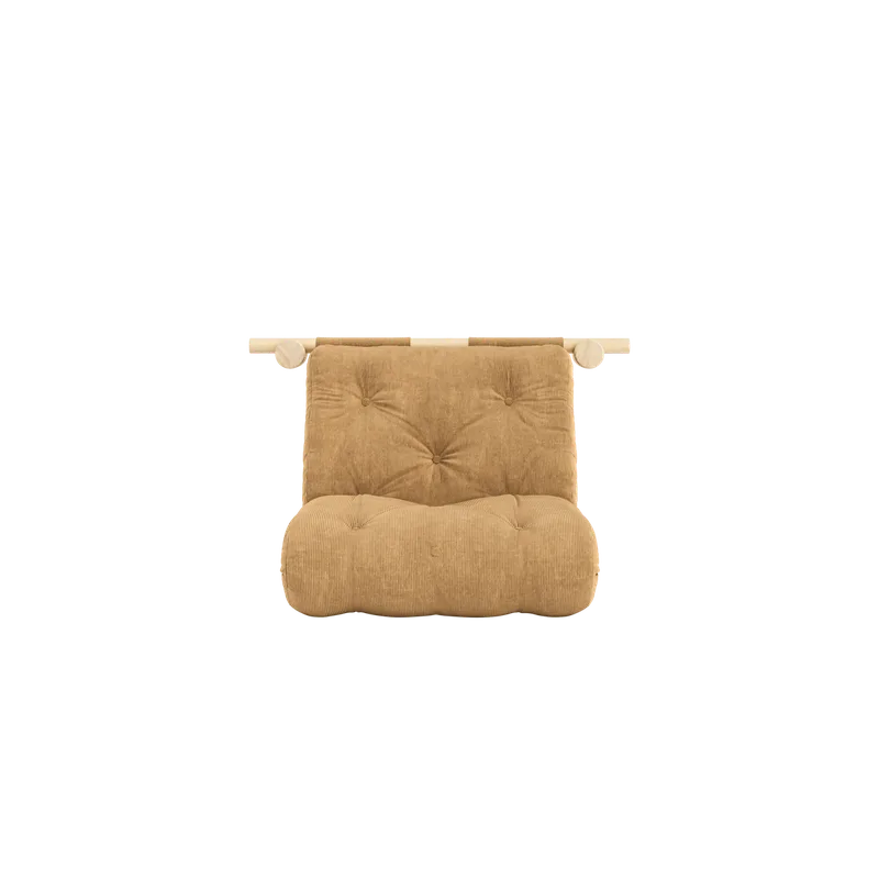 HOOKED RAW 75 x 200 W. BRAVO MATTRESS FUDGE BROWN by Karup Design – product photo 3 of 13