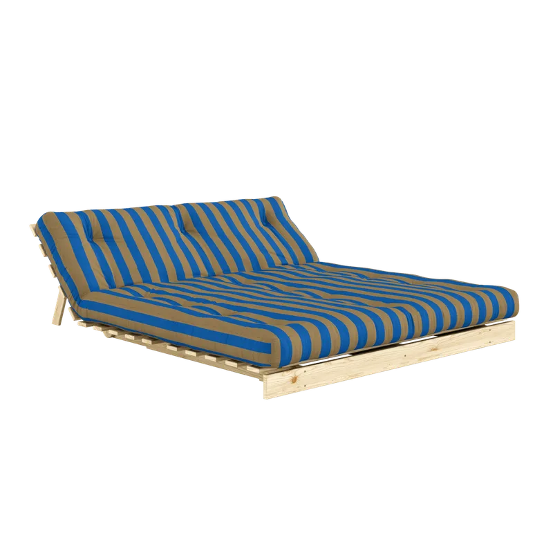 ROOTS RAW 160 X 200 W. ROOTS MATTRESS BROWN-BLUE van Karup Design – productfoto 2 van 12