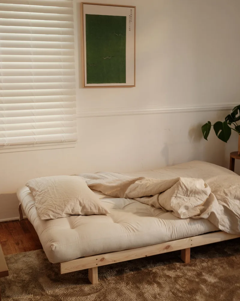 LEAN RAW 130 X 200 W. ALPHA MATTRESS GREY by Karup Design – interior photo 13 of 18