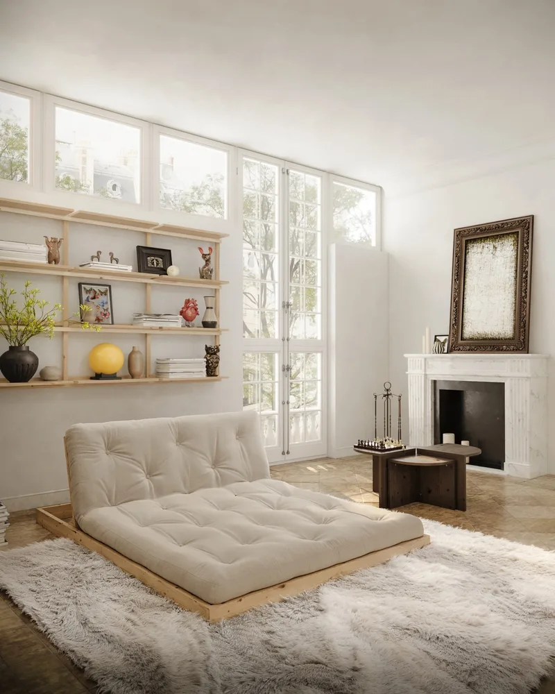 FLIP RAW 140 X 200 W. MATTRESS MOCCA de Karup Design – photo d’ambiance 7 sur 13