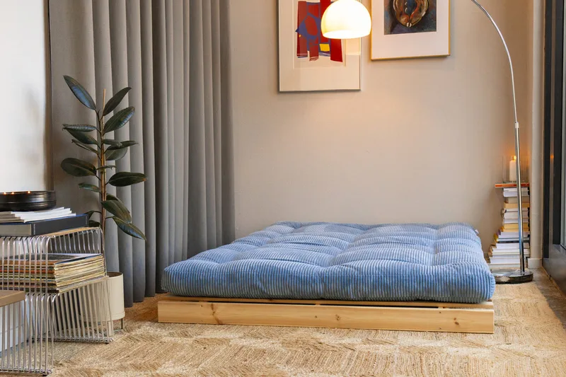 ROOTS RAW 140 X 200 W. ROOTS MATTRESS HAZY BLUE by Karup Design – interior photo 9 of 17