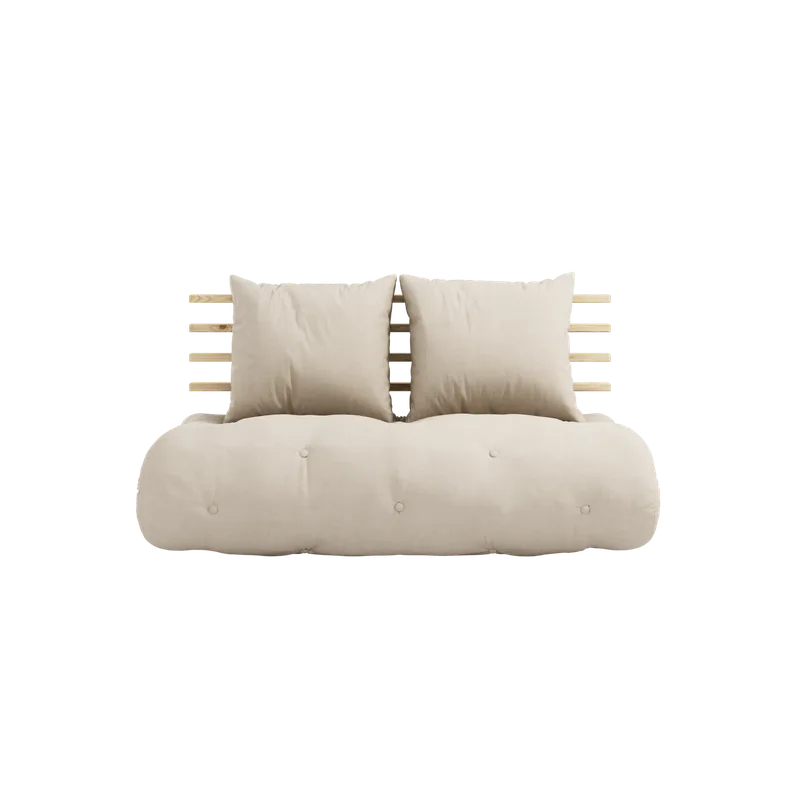 SHIN SANO CLEAR LACQUERED W. SHIN SANO MATTRESS SET BEIGE van Karup Design – productfoto 2 van 6
