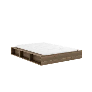 ZIGGY BED CAROB BROWN LACQUERED 140 X 200 van Karup Design – productfoto 1 van 10