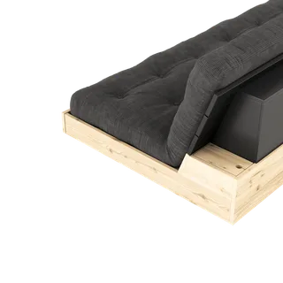 BASE BLACK NIGHT LACQUERED W. 5-LAYER MIXED MATTRESS LINEN von Karup Design – Produktfoto 3 von 17