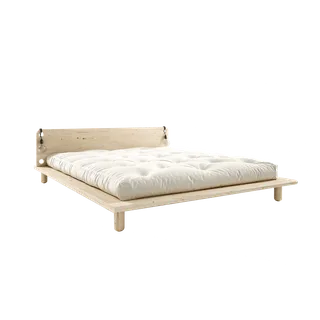 PEEK BED CLEAR LACQUERED 140 X 200 W. 2 BED LAMPS by Karup Design – product photo 1 of 13