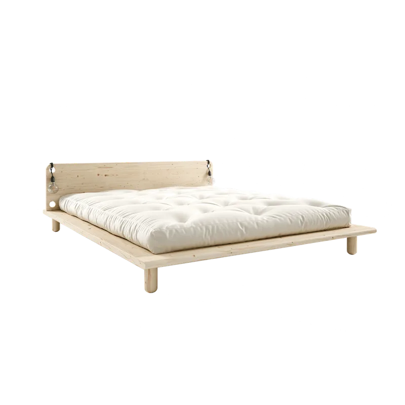 PEEK BED CLEAR LACQUERED 140 X 200 W. 2 BED LAMPS by Karup Design – product photo 1 of 13
