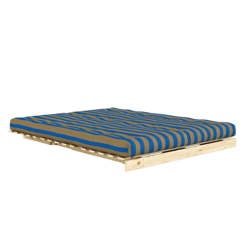 ROOTS RAW 160 X 200 W. ROOTS MATTRESS BROWN-BLUE van Karup Design – productfoto 3 van 12