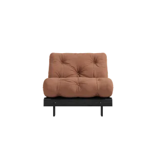 ROOTS BLACK NIGHT LACQUERED 90 X 200 W. ROOTS MATTRESS CLAY BROWN by Karup Design – product photo 4 of 5