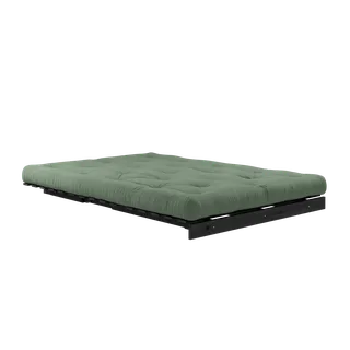 ROOTS BLACK NIGHT LACQUERED 140 X 200 W. ROOTS MATTRESS OLIVE GREEN by Karup Design – product photo 2 of 8
