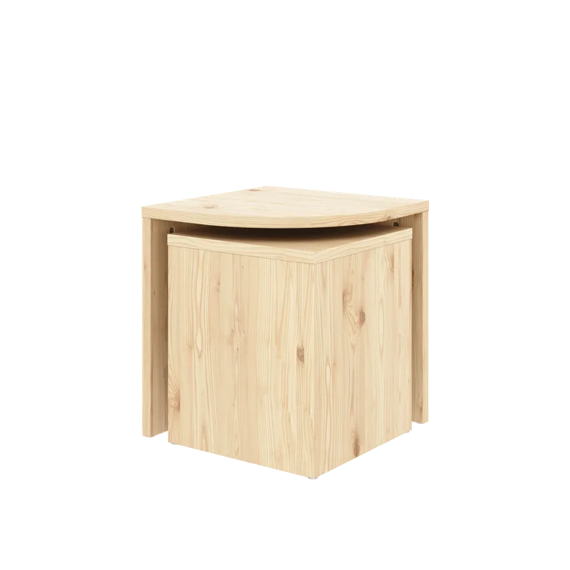 COMBINE SIDE TABLES SET CLEAR LACQUERED by Karup Design – product photo 3 of 10