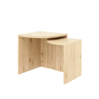 COMBINE SIDE TABLES SET CLEAR LACQUERED by Karup Design – product photo 2 of 10