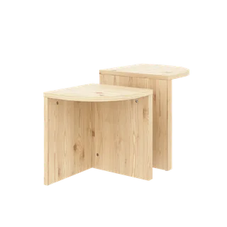 COMBINE SIDE TABLES SET CLEAR LACQUERED by Karup Design – product photo 1 of 10