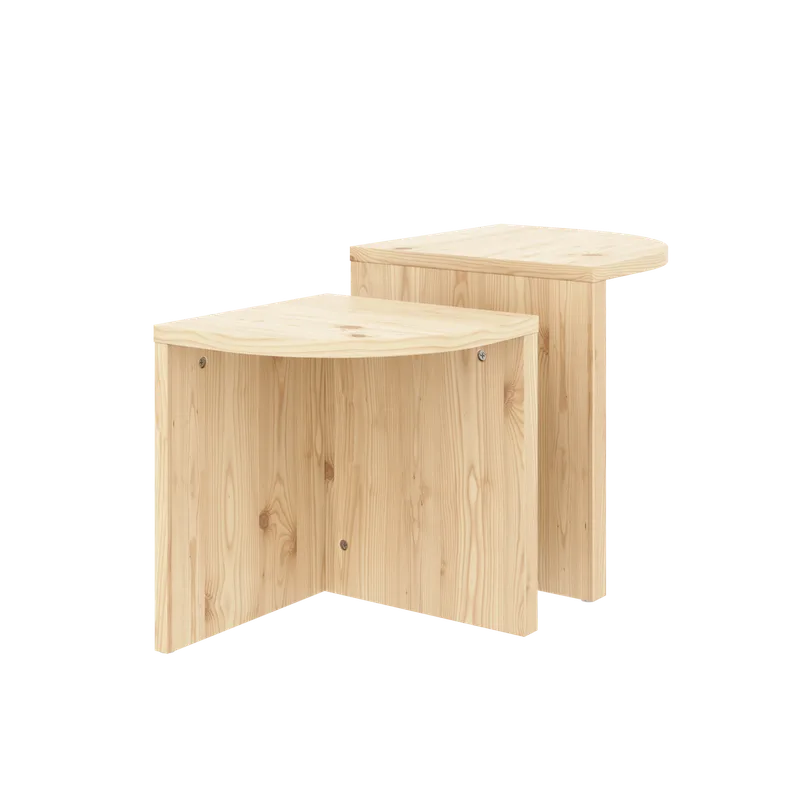 COMBINE SIDE TABLES SET CLEAR LACQUERED by Karup Design – product photo 1 of 10