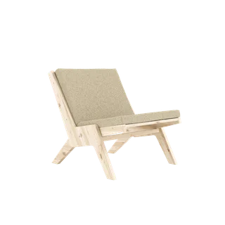 SWAY LOUNGE CHAIR RAW W. PEBBLE BEIGE MATTRESS by Karup Design – product photo 13 of 13
