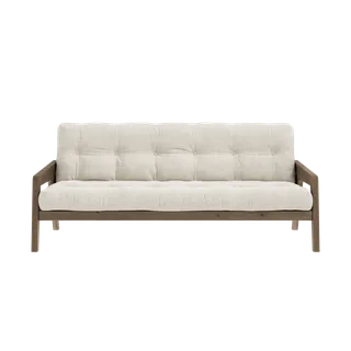 GRAB CAROB BROWN LACQUERED W. 5-LAYER MIXED MATTRESS IVORY by Karup Design – product photo 6 of 10
