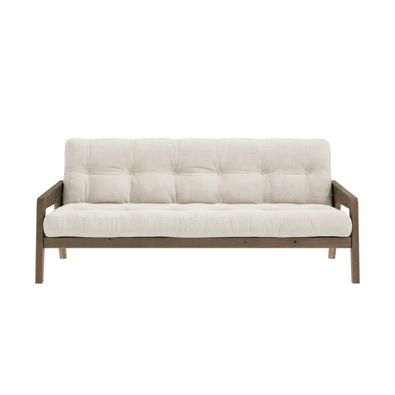 GRAB CAROB BROWN LACQUERED W. 5-LAYER MIXED MATTRESS IVORY by Karup Design – product photo 6 of 10