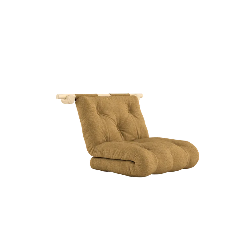 HOOKED RAW 75 X 200 W. BRAVO MATTRESS GOLDEN OCHRE van Karup Design – productfoto 13 van 13