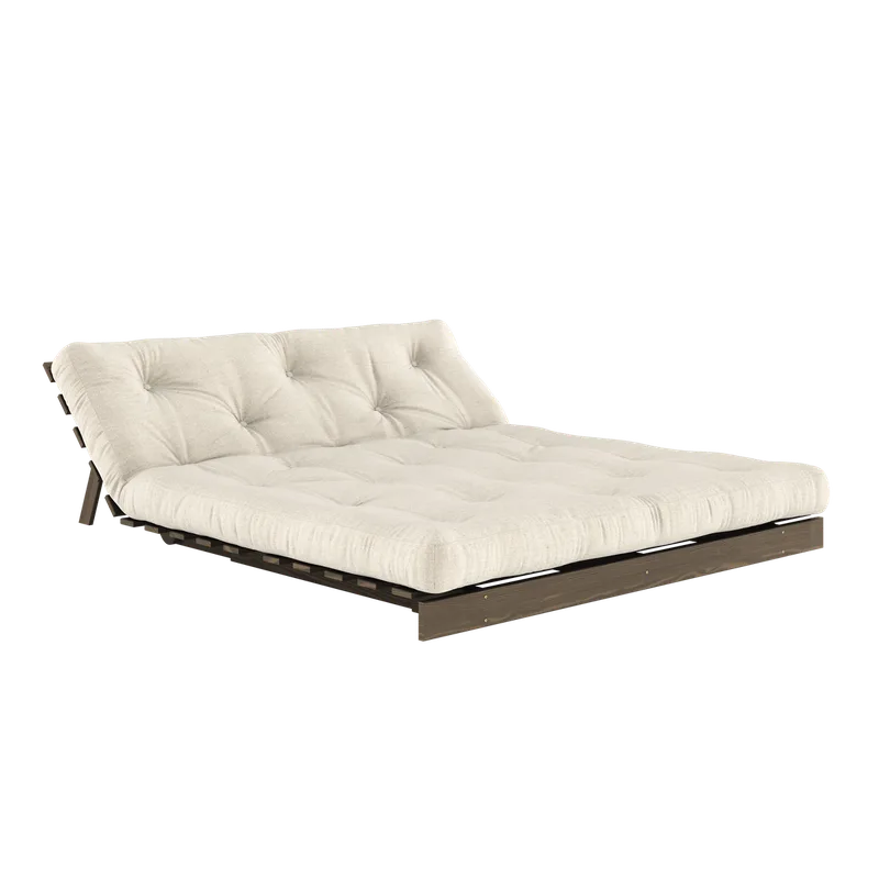 ROOTS CAROB BROWN 160 X 200 W. ROOTS MATTRESS LINEN van Karup Design – productfoto 2 van 9