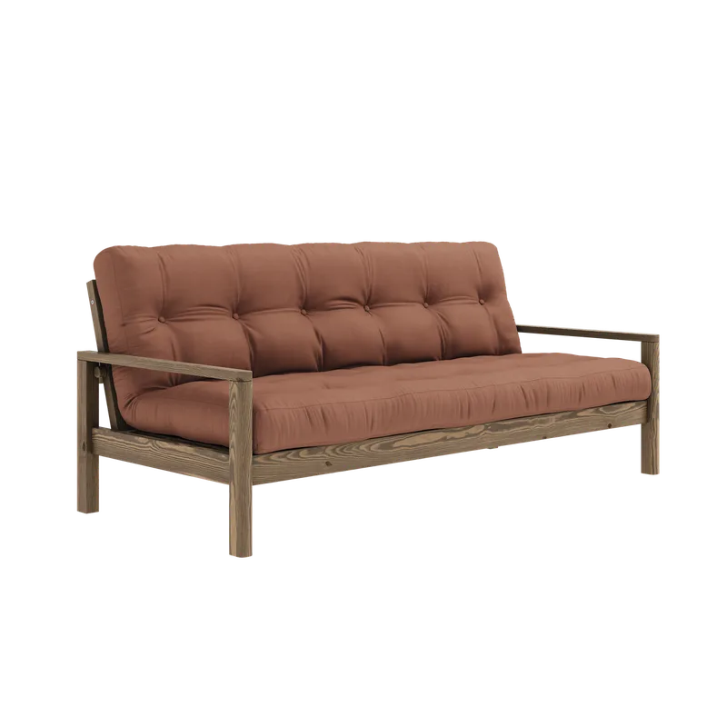 KNOB CAROB BROWN W. 5-LAYER MIXED MATTRESS CLAY BROWN van Karup Design – productfoto 17 van 17