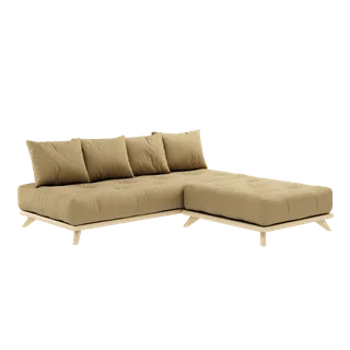 SENZA DAYBED CLEAR LACQUERED W. SENZA DAYBED MATTRESS SET WHEAT BEIGE van Karup Design – productfoto 1 van 8