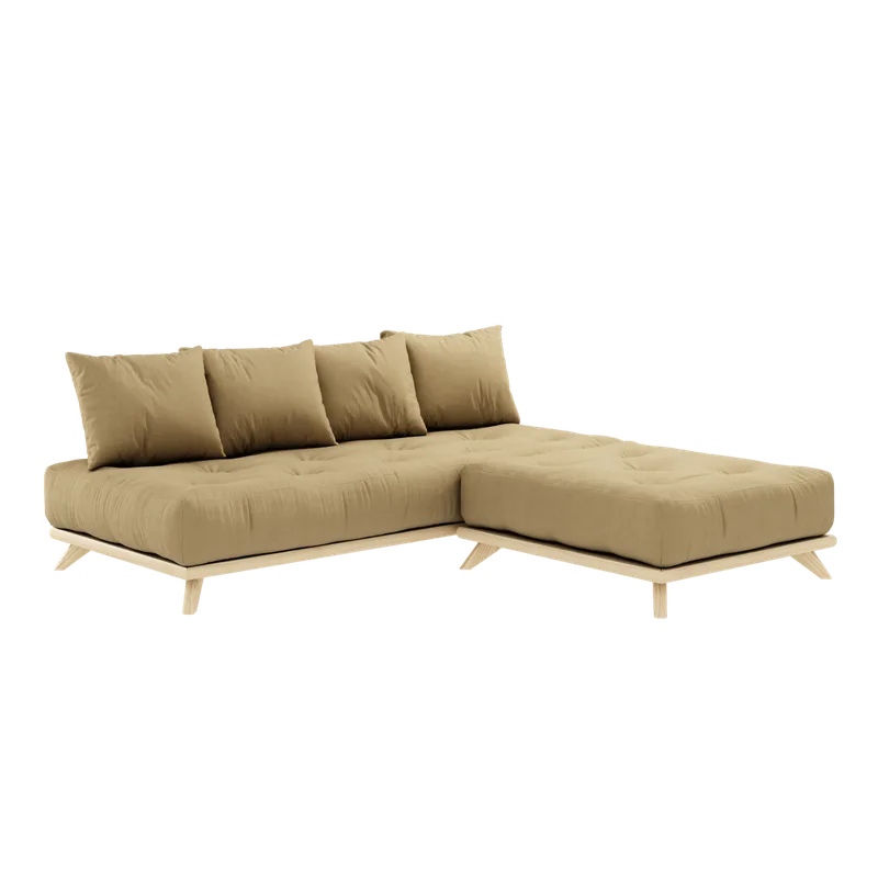 SENZA DAYBED CLEAR LACQUERED W. SENZA DAYBED MATTRESS SET WHEAT BEIGE van Karup Design – productfoto 1 van 8