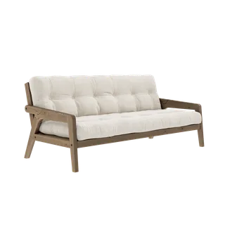 GRAB CAROB BROWN LACQUERED W. 5-LAYER MIXED MATTRESS IVORY by Karup Design – product photo 10 of 10