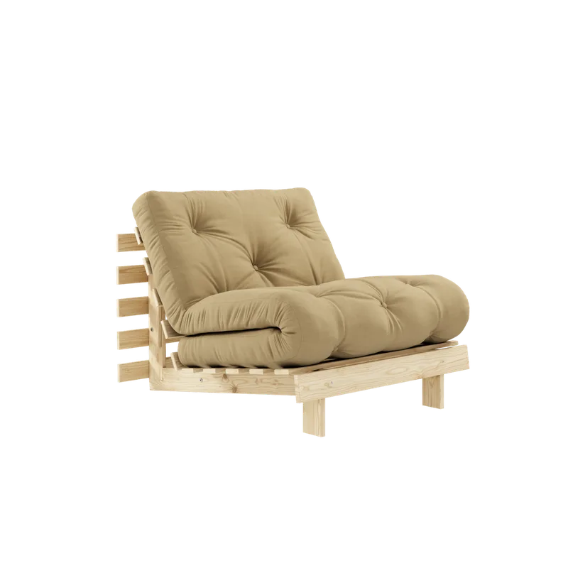 ROOTS RAW 90 X 200 W. ROOTS MATTRESS WHEAT BEIGE van Karup Design – productfoto 8 van 8