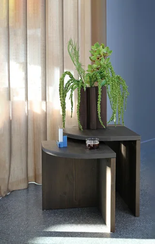 COMBINE SIDE TABLES SET CLEAR LACQUERED by Karup Design – interior photo 4 of 10