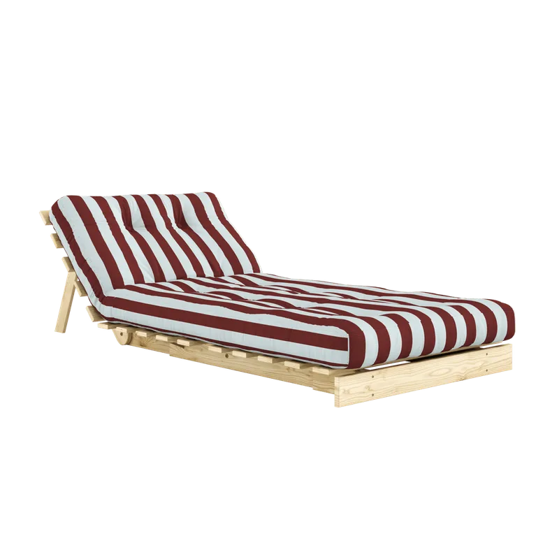 ROOTS RAW 90 X 200 W. ROOTS MATTRESS BURGUNDY-LIGHT BLUE by Karup Design – product photo 1 of 11