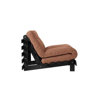 ROOTS BLACK NIGHT LACQUERED 90 X 200 W. ROOTS MATTRESS CLAY BROWN by Karup Design – product photo 3 of 5
